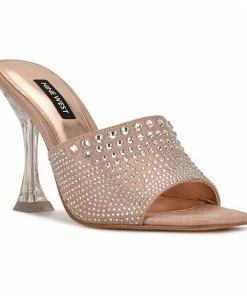 Nine West Ziptip Women's Dress Sandals Silver Shimmer -Nine West Shop unnamed file 4898