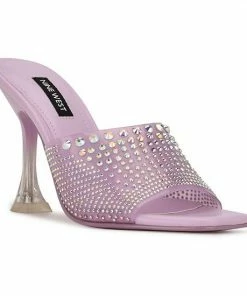 Nine West Ziptip Women's Dress Sandals Silver Shimmer -Nine West Shop unnamed file 4899