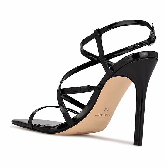 Nine West Tilas 03 Women's Heeled Dress Sandals Black Patent 5 Nine West Tilas 03 Women's Heeled Dress Sandals Black Patent - Image 5