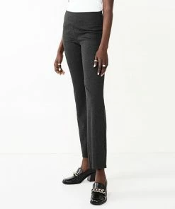 Women's Nine West Tummy-Control Ponte Bootcut Pants Charcoal Herringbone 18 Women's Nine West Tummy-Control Ponte Bootcut Pants Charcoal Herringbone -Nine West Shop unnamed file 497