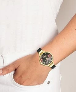 Nine West Women's Flower Dial Strap Watch Pink -Nine West Shop unnamed file 4984