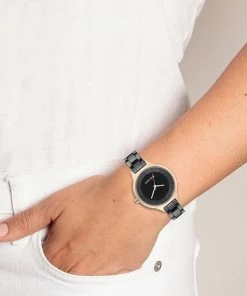 Nine West Women's Black Bracelet Watch With Rose Gold Tone Case -Nine West Shop unnamed file 4991