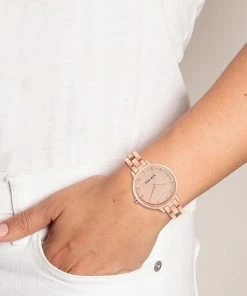 Nine West Women's Rose Gold Tone Bracelet Watch With Etched Flower Dial 11 Nine West Women's Rose Gold Tone Bracelet Watch With Etched Flower Dial -Nine West Shop unnamed file 4997