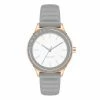 Nine West Women's Padded Leather Strap Watch Gray