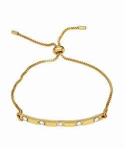 Nine West Gold Tone Chain & Bar Adjustable Bracelet Trio Set -Nine West Shop unnamed file 5007