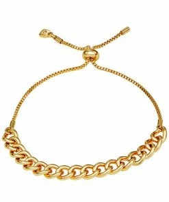 Nine West Gold Tone Chain & Bar Adjustable Bracelet Trio Set -Nine West Shop unnamed file 5008