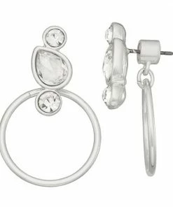 Nine West Front Back Post Earrings