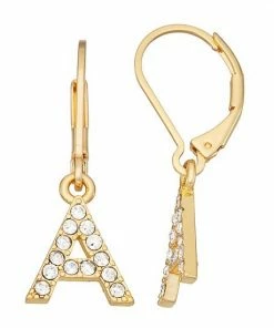 Nine West Initial "A" Drop Earrings