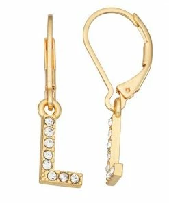 Nine West Initial "L" Drop Earrings