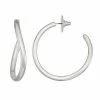 Nine West Twisted Hoop Post Earrings