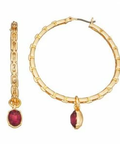 Nine West Click It Hoop Earrings