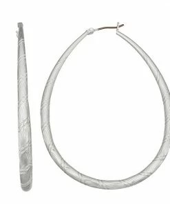 Nine West Pear Hoop Earrings