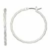Nine West Silver Tone 30mm Tight Twist Hoop Earrings