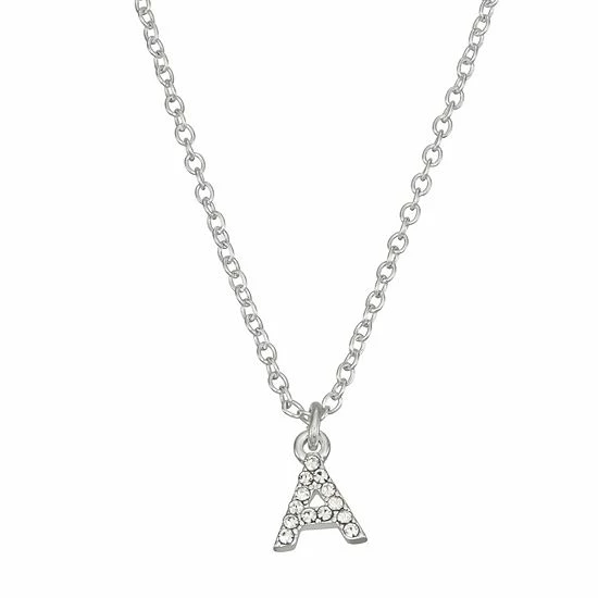 Nine West Initial "A" Pendant Necklace 1 Nine West Initial "A" Pendant Necklace