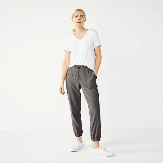 Women's Nine West Elastic-Cuff Relaxed Jogger Pants Mint Virtue 10 Women's Nine West Elastic-Cuff Relaxed Jogger Pants Mint Virtue - Image 10