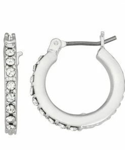 Nine West Simulated Crystal Mini Hoop Earrings Gold Tone 9 Nine West Simulated Crystal Mini Hoop Earrings Gold Tone -Nine West Shop unnamed file 5097