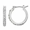 Nine West Pave Hoop Earrings