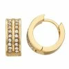 Nine West Gold Tone Huggie Hoop Earrings