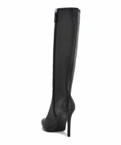 Nine West Queany Women's Knee High Platform Boots Dark Brown -Nine West Shop unnamed file 515