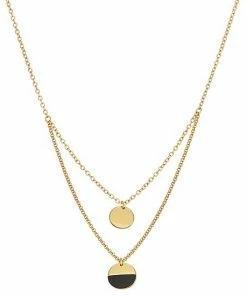 Nine West Coin Multirow Necklace