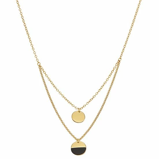 Nine West Coin Multirow Necklace 1 Nine West Coin Multirow Necklace