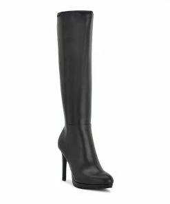 Nine West Queany Women's Knee High Platform Boots Dark Brown -Nine West Shop unnamed file 517