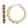 Nine West Click It Hoop Earrings