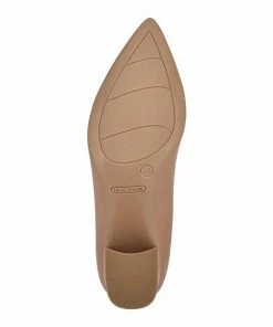 Nine West Issa Women's Leather Block Heels Dark Natural -Nine West Shop unnamed file 5188