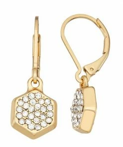 Nine West Hexagon Drop Earrings