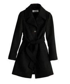 Women's Nine West Belted Trench Coat Black 8 Women's Nine West Belted Trench Coat Black -Nine West Shop unnamed file 520