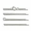 Nine West Silver Tone Simulated Crystal Bobby Pin Set