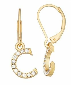Nine West Initial "C" Drop Earrings