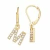 Nine West Initial "M" Drop Earrings