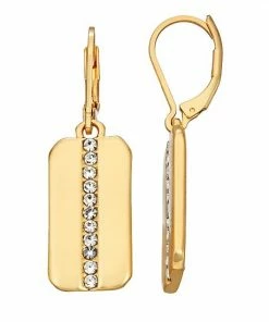 Nine West Gold Tone Drop Earrings