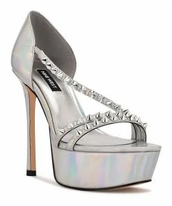 Nine West Fabla Women's Studded Dress Sandals Dark Blue Patent 7 Nine West Fabla Women's Studded Dress Sandals Dark Blue Patent -Nine West Shop unnamed file 5297