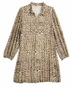 Women's Nine West Georgette Collar Pleated Dress Large Brushstroke -Nine West Shop unnamed file 532