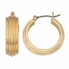 Nine West Layered Click It Hoop Earrings