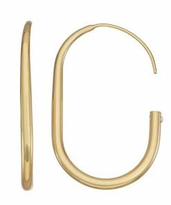 Nine West C Hoop Pull Thru Earrings
