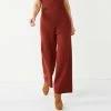 Women's Nine West Wide-Leg Sweater Pants Cherry Merlot