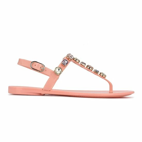 Nine West Juniper Women's T-Strap Sandals Light Pink 2 Nine West Juniper Women's T-Strap Sandals Light Pink - Image 2