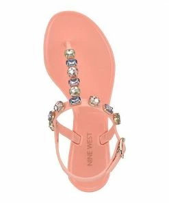 Nine West Juniper Women's T-Strap Sandals Light Pink 9 Nine West Juniper Women's T-Strap Sandals Light Pink -Nine West Shop unnamed file 5403