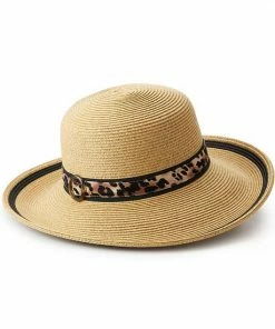 Women's Nine West Animal Band Floppy Hat Brown Multi -Nine West Shop unnamed file 5446