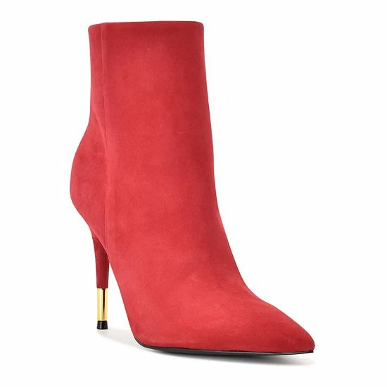Nine West Bolana Women's Suede Heeled Ankle Boots 1 Nine West Bolana Women's Suede Heeled Ankle Boots