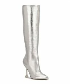 Nine West Talya 03 Women's Knee-High Boots Silver 11 Nine West Talya 03 Women's Knee-High Boots Silver -Nine West Shop unnamed file 5471