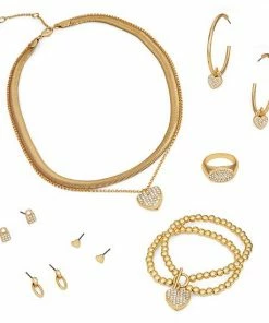 Nine West Gold Tone Pave Earring Set -Nine West Shop unnamed file 5489