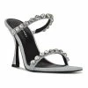Nine West Aria Women's Dress Sandals White Satin