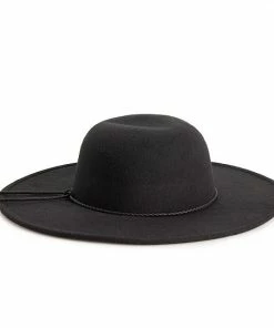 Women's Nine West Vegan Leather Braid Floppy Hat Gray -Nine West Shop unnamed file 5547