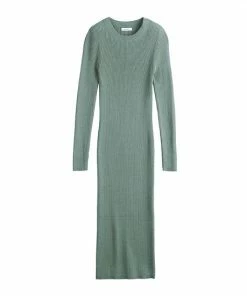 Women's Nine West Long Sleeve Crewneck Dress Signature Green -Nine West Shop unnamed file 555