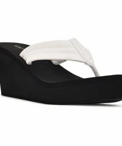 Nine West Spins Women's Platform Sandals White -Nine West Shop unnamed file 5647