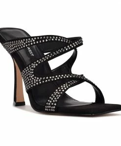 Nine West Adyson Women's Heeled Dress Sandals Light Gray